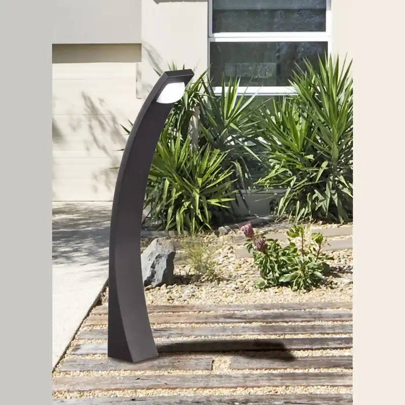 Wochenendangebot LED Außen Stehleuchte, Gebogen, Gartenlicht, IP54, 57 cm Höhe