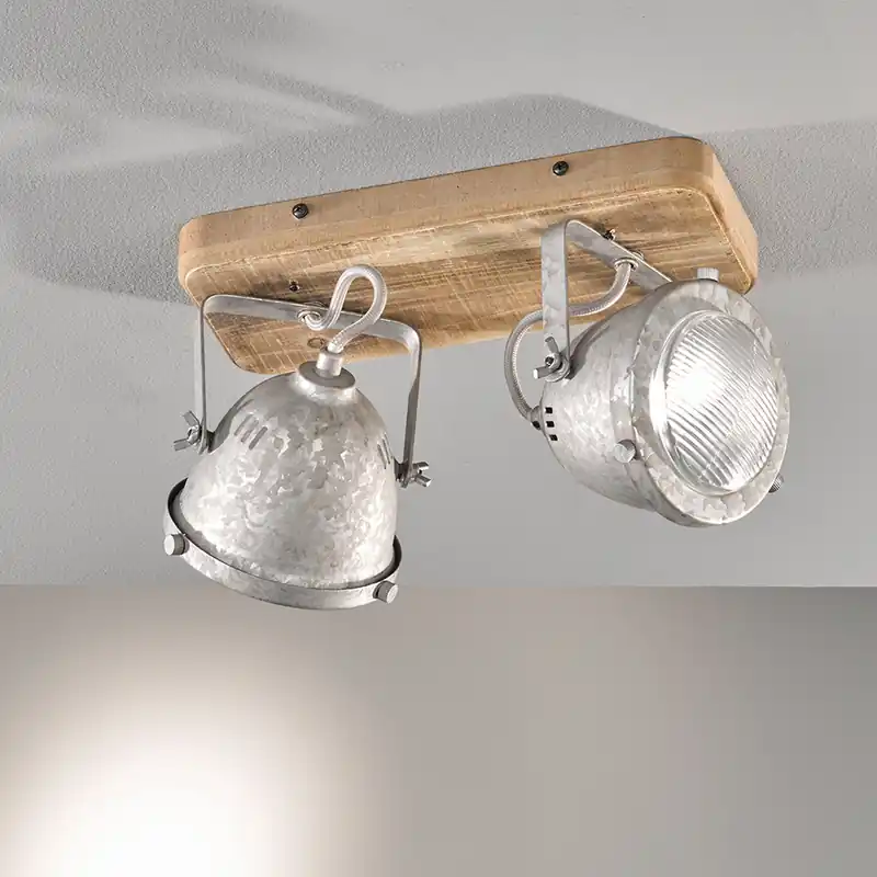 Top-Seller Deckenlampe im Vintage-Stil mit 2 Lichtquellen und einer Länge von 29 cm