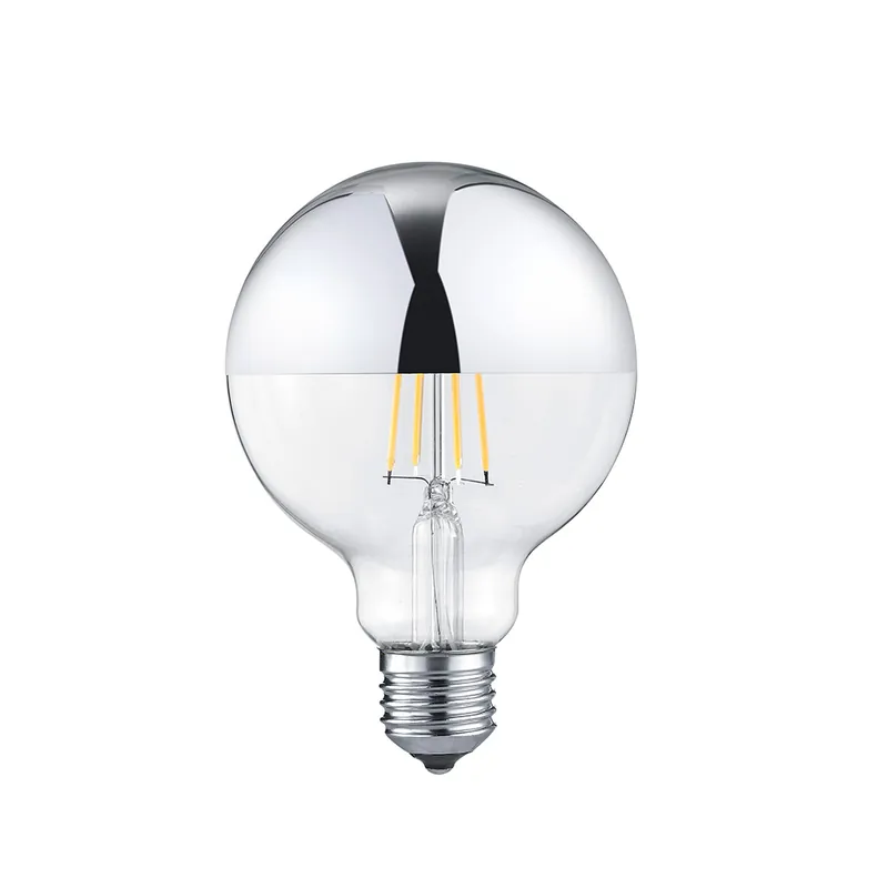Meistverkauft LED Filament, Kugelförmig, Fassung E27, Abblendung, 9 cm Ø, 5er SET
