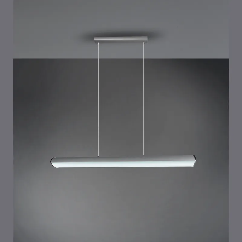 Geprüft LED Pendelleuchte, Berührungsdimmer, 3700 LM, 120 cm x 15 cm