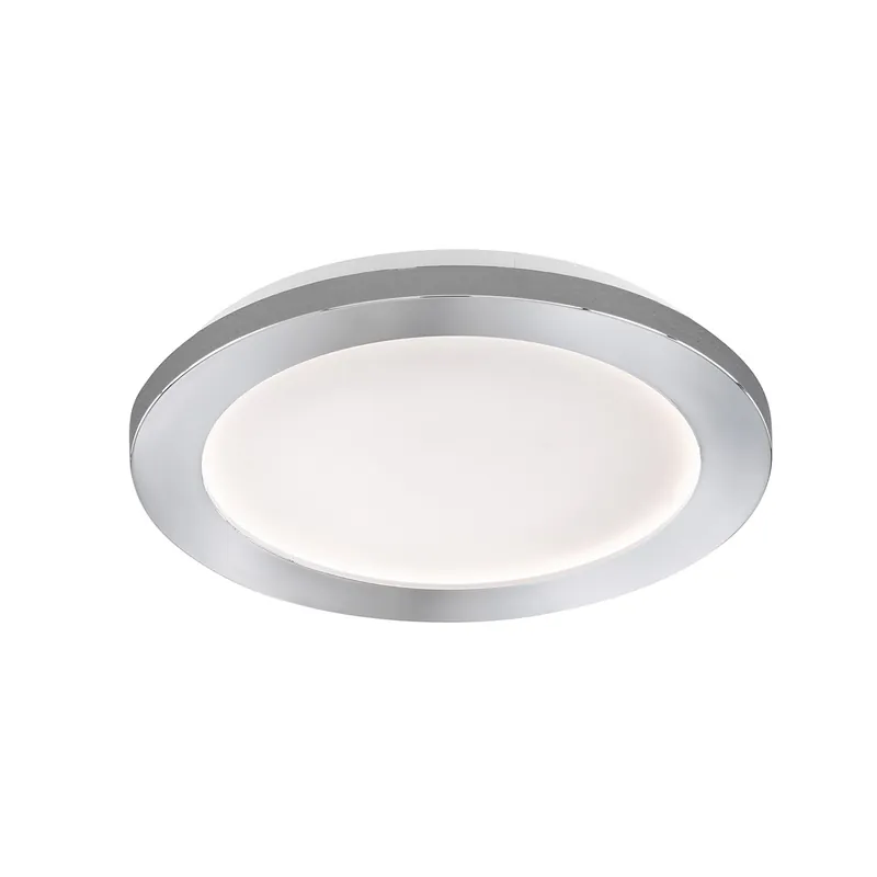 Heißes Angebot LED Deckenleuchte, Chrom, Weiß, Dimmbar, IP44, 17 cm Ø