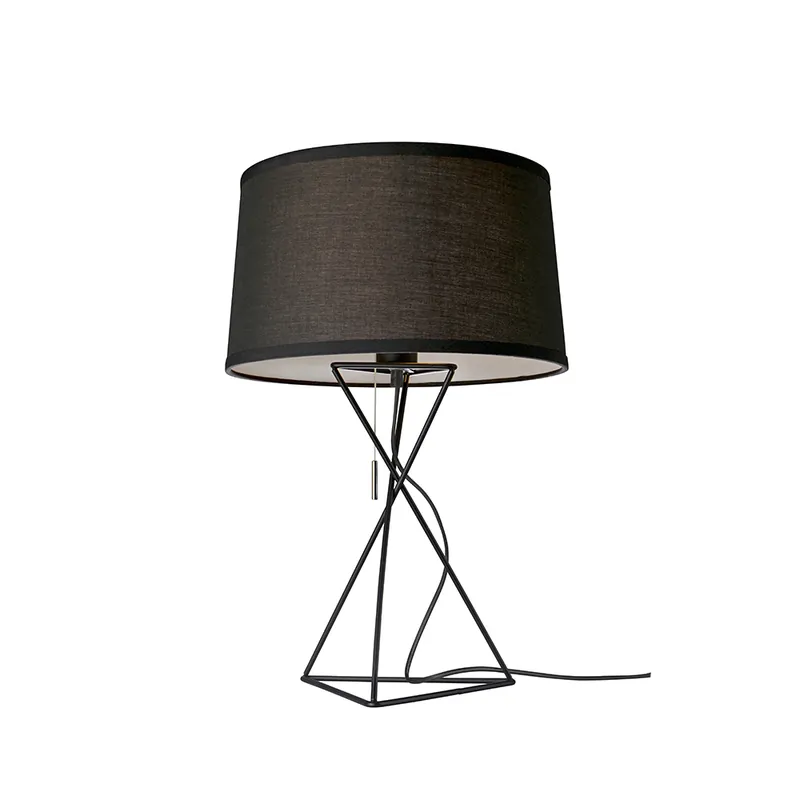 Meistverkauft Villeroy & Boch Tischleuchte, Stoffschirm, Schwarz, 55 cm Höhe