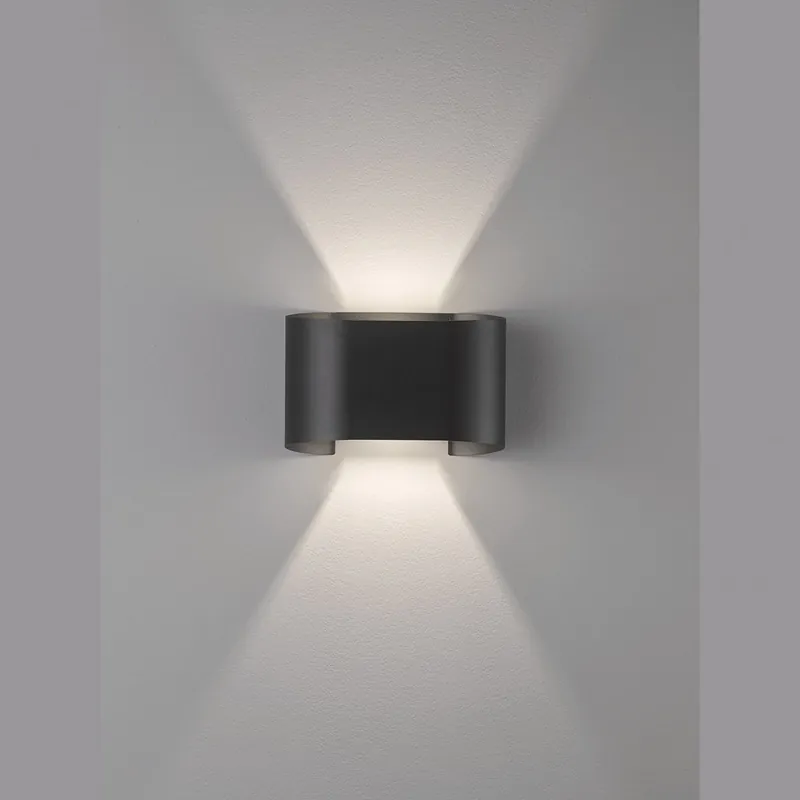 LED Bad Wandleuchte, Außenleuchte, Schwarz, IP44, 18 cm x 12 cm Solange Der Vorrat Reicht