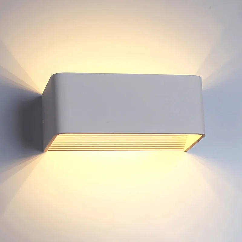 LED Wandleuchte, Weiß, Rechteckig, Up-Down-Beleuchtung, IP40, 20 cm x 10 cm Markenware
