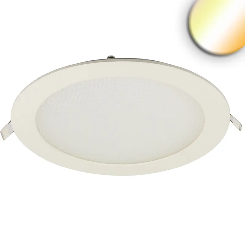 LED Einbauleuchte, Rund, Weiß, Ultraflach, Farbwechsler, Dimmbar, IP42, 30 cm Ø Must-Have