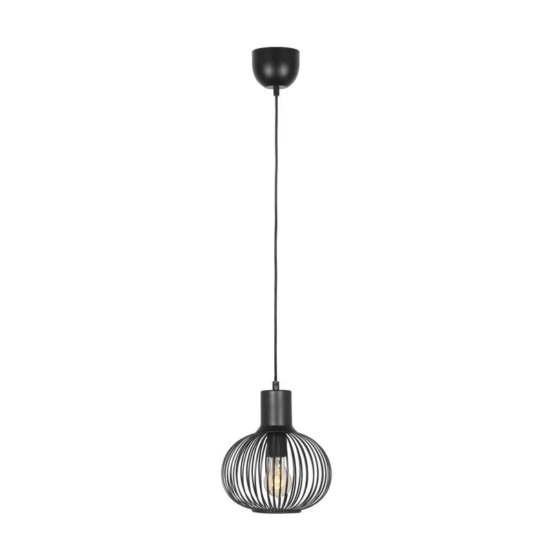 Pendelleuchte, Schwarz, 1er, Korb, Höhe anpassbar, 23 cm Ø Günstig