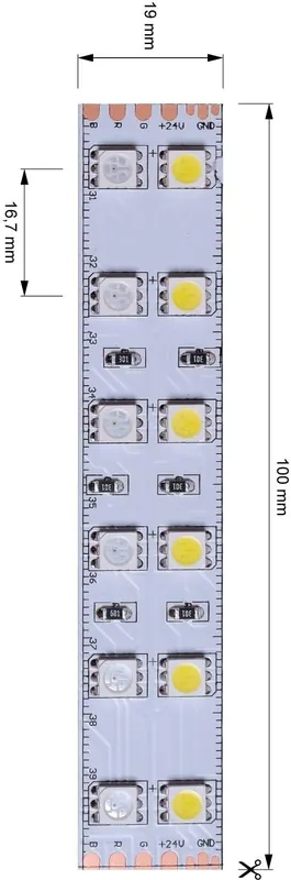 Deko-Light Flexibler LED Stripe, 5050-2x30-24V-RGB+6000K-3m Super-Preis