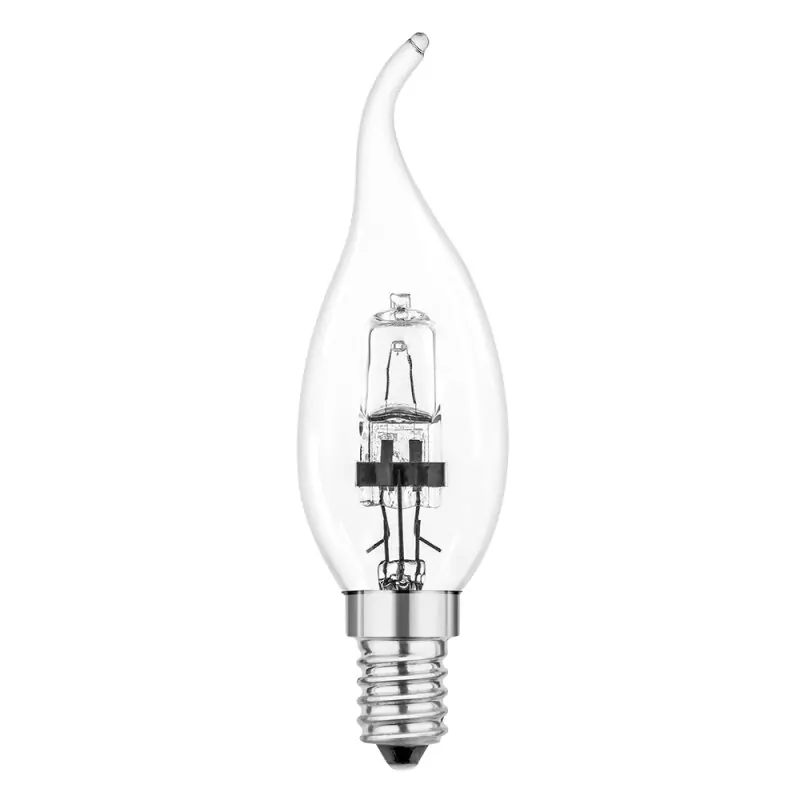 Merkur Halogen Windstoß Kerze 20W = 27W E14 klar 240V 235lm warmweiß 2900K dimmbar Sonderaktion