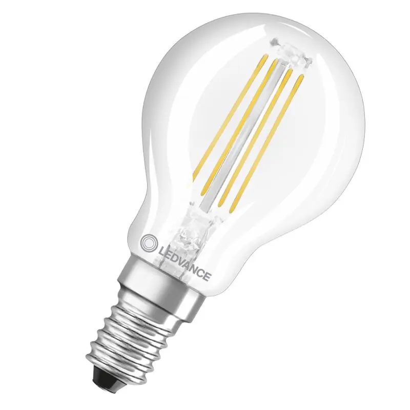 Ledvance LED Filament Tropfen 5,5W = 60W E14 klar 806lm warmweiß 2700K Geprüft