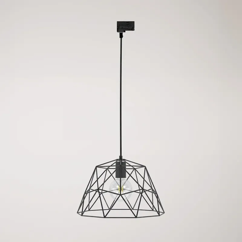 Pendelleuchte mit Dome-Lampenschirm für Schienensysteme - Schwarz Angebot