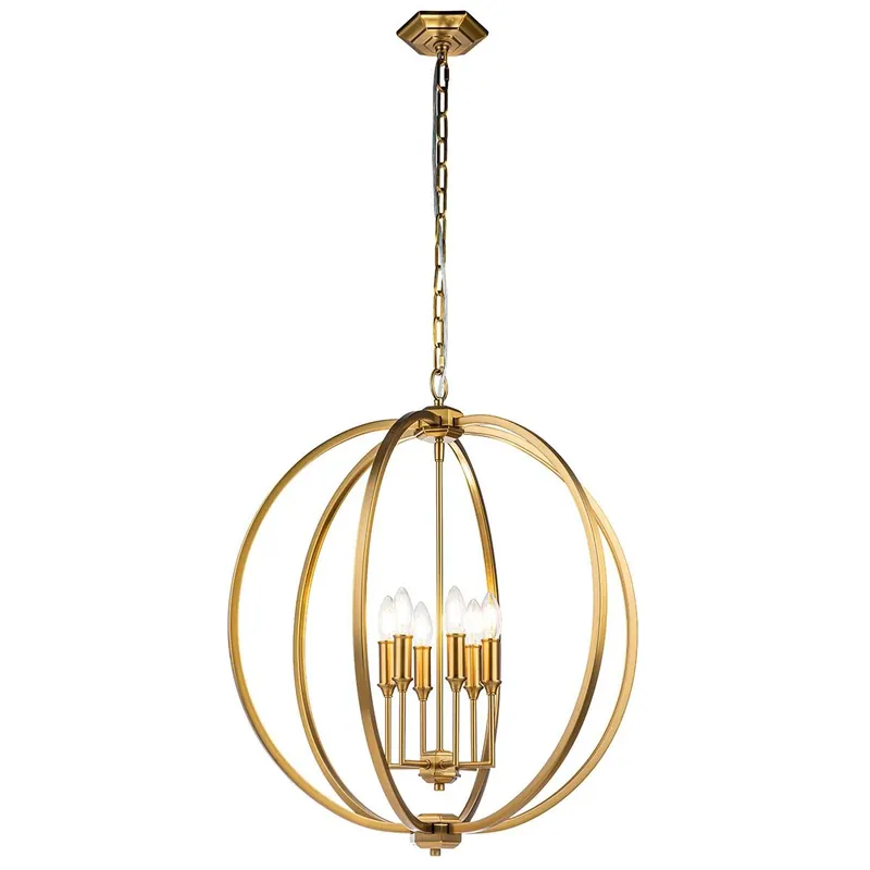 Feiss Corinne FE-CORINNE-6P-L-BB Pendelleuchte 6x60W/E14 Highlight