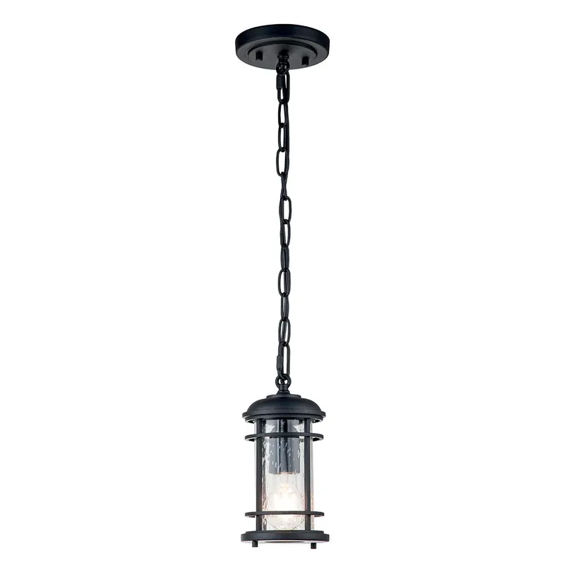 Must-Have Feiss Lighthouse FE-LIGHTHOUSE8-S-BLK Pendelleuchte 1x60W/E27 IP44