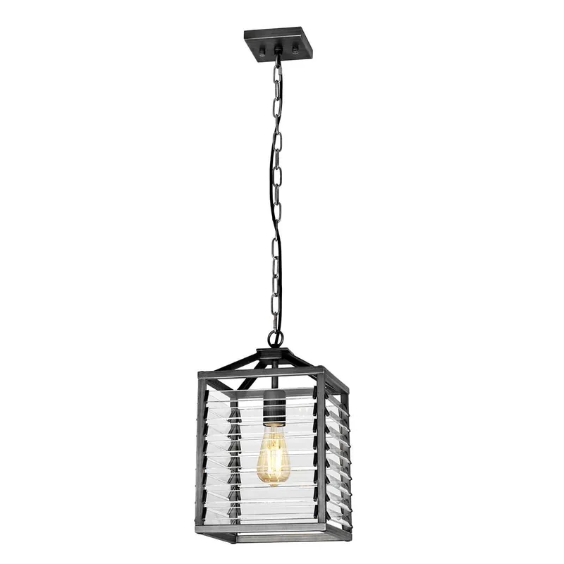 Elstead Lighting Louvre LOUVRE-1P Pendelleuchte 1x60W/E27 Abverkauf