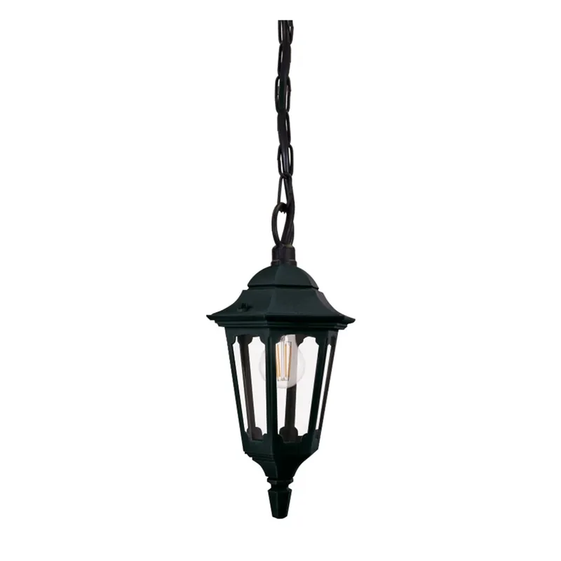 Elstead Lighting Parish PRM9-BLACK Pendelleuchte 1x60W/E27 IP44 Preisknaller