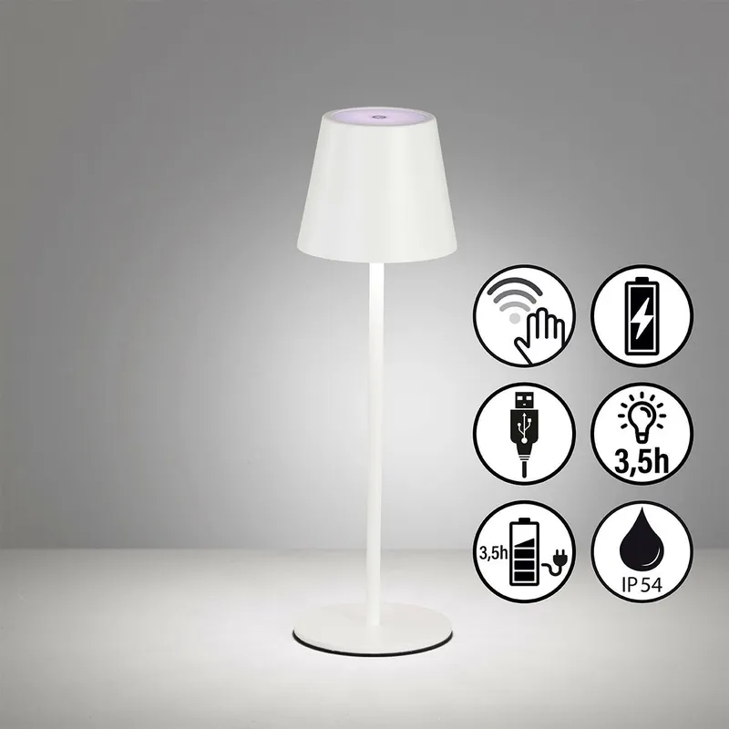Preisknaller Fischer&Honsel Viletto 850354 Tischleuchte 1x2W/LED 3000K 190lm IP54