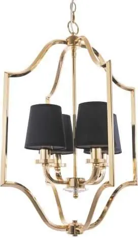 Cosmolight NEW YORK P04667AU Kronleuchter 4x40W/E14 IP20 Heißes Angebot